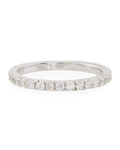 18k White Gold Diamond Eternity Band, 0.50tcw,
