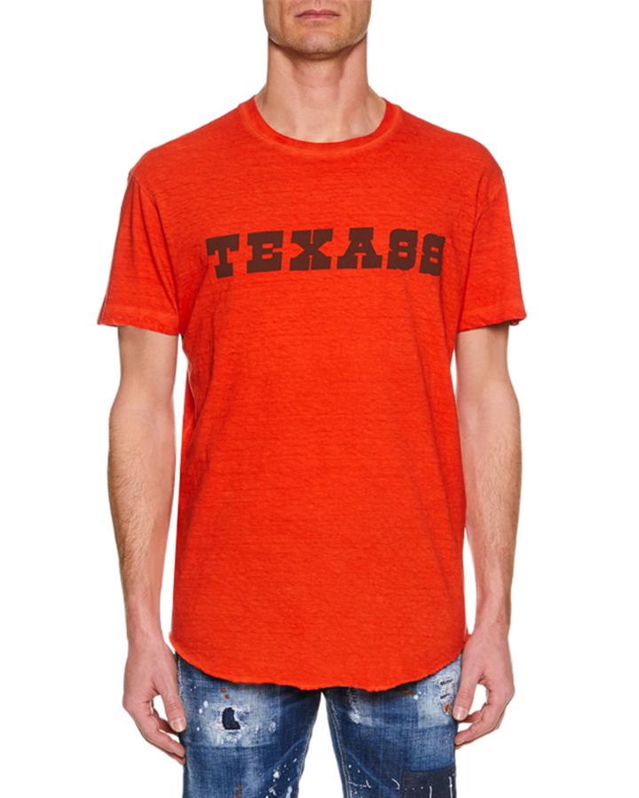 Men's Texass Cool-fit Crewneck Cotton T-shirt
