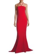 Viseroy Halter-strap Trumpet Evening Gown