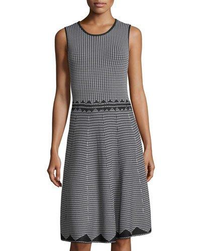 Birdseye Jacquard A-line Dress
