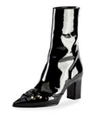 Swanson Patent Hook-and-eye Boots, Black