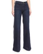 Le Capri Piping Wide-leg Jeans,