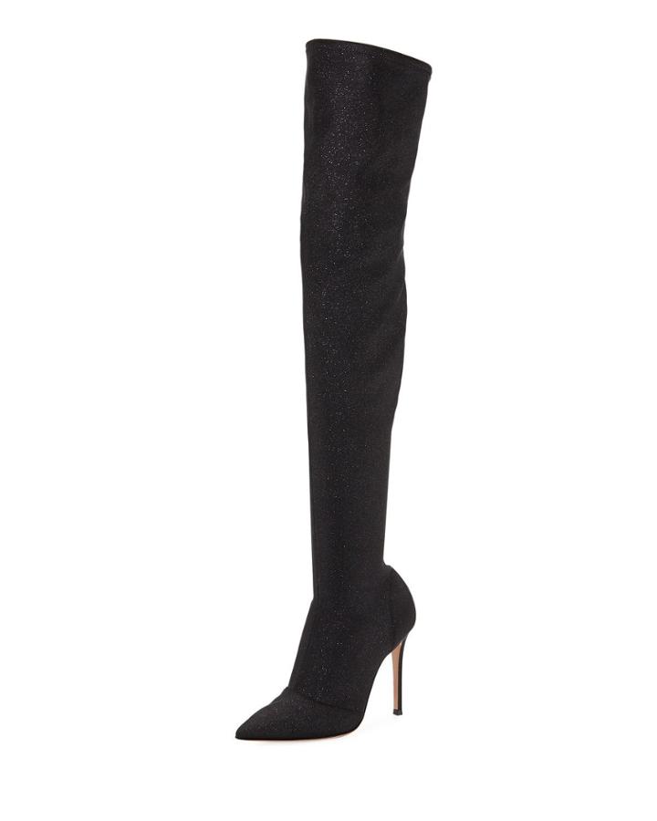 Glitter Stretch Over-the-knee Boot
