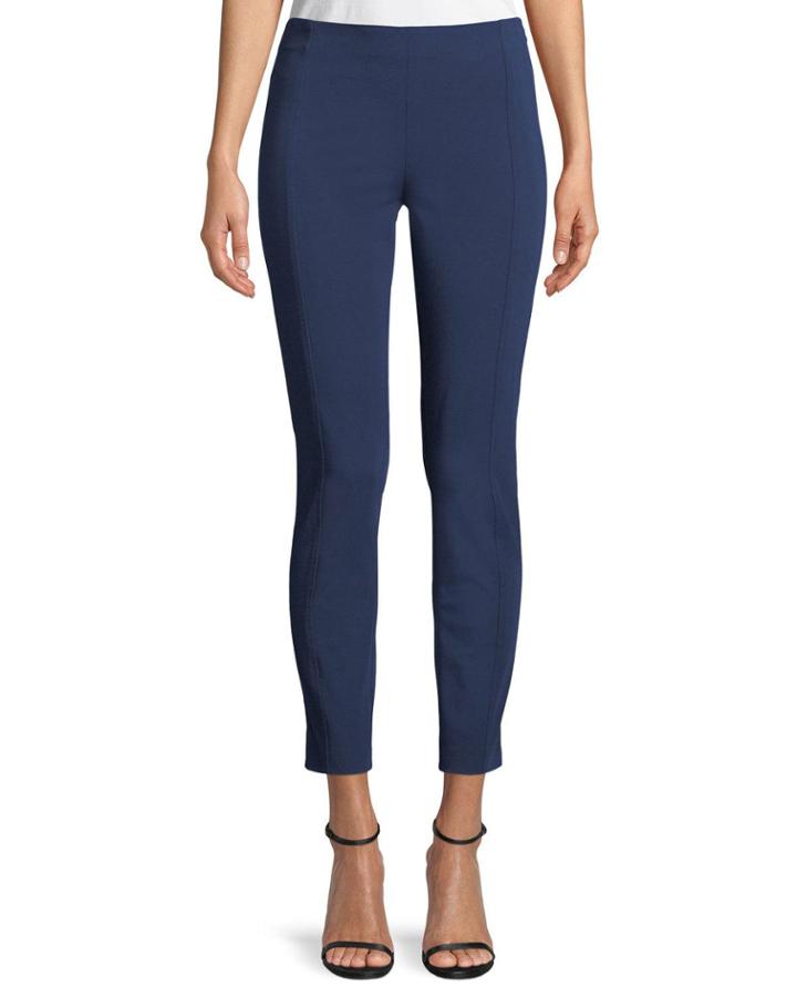 Lenny Front-seam Skinny Ankle Pants