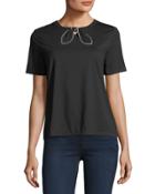 Bow-detail Cotton T-shirt
