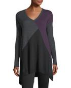 V-neck Colorblock