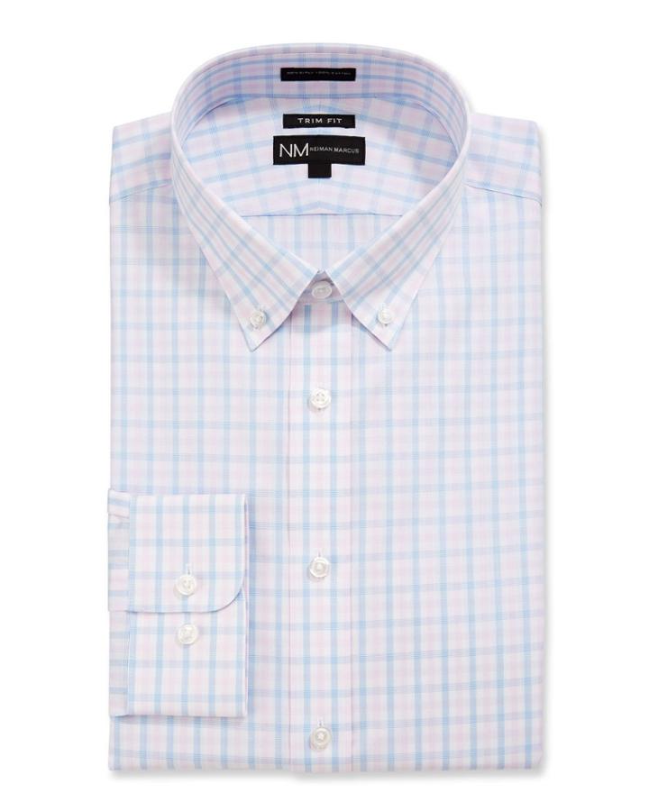 Men's Trim-fit Check Dress