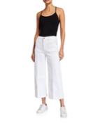 Vintage Cropped Felt Jeans