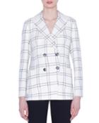 Danita Check Wool Crepe Jacket