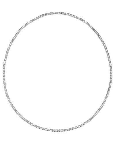 Bedeg Silver Beaded Rope Necklace