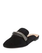 Karin Embellished Suede Flat