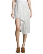 Draped Linen Pinstripe