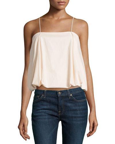 Pleated Bubble Camisole, Blush