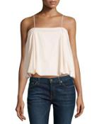 Pleated Bubble Camisole, Blush