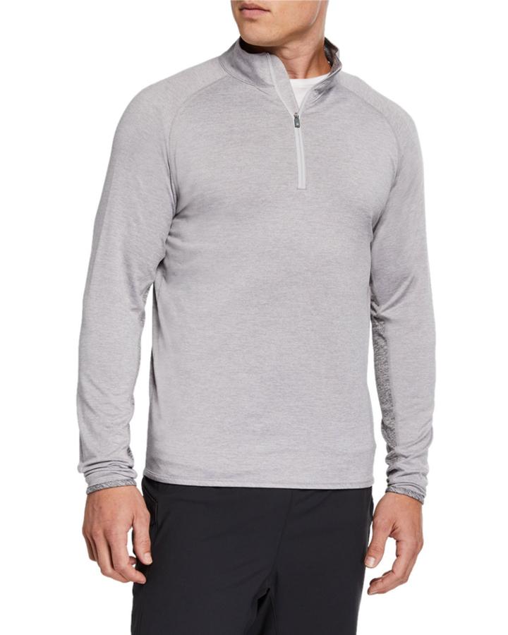 Men's Sydney Stretch Jersey Quarter-zip Colorblock