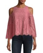 Abay Lace Cold-shoulder Top