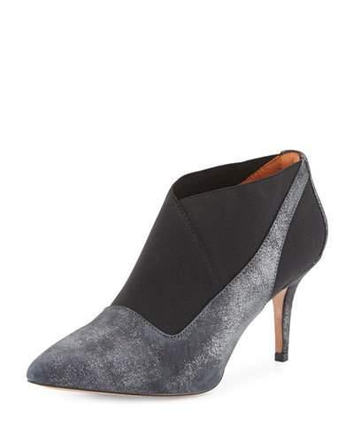 Kamea Leather Stretch Pump, Gray