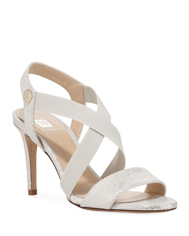 Jade Metallic Snake-embossed Leather