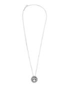 Long 18k White Gold Multi-heart Necklace