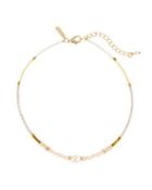 Beaded Freshwater Pearl Choker Necklace, Ivory
