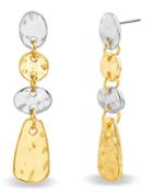 Hammered Drop Earrings