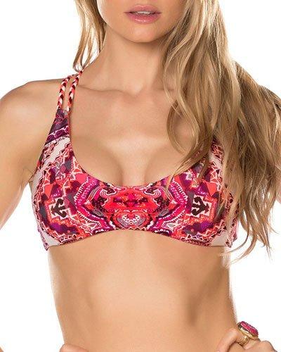 Seychelles Scoop Crisscross-back Swim Top,