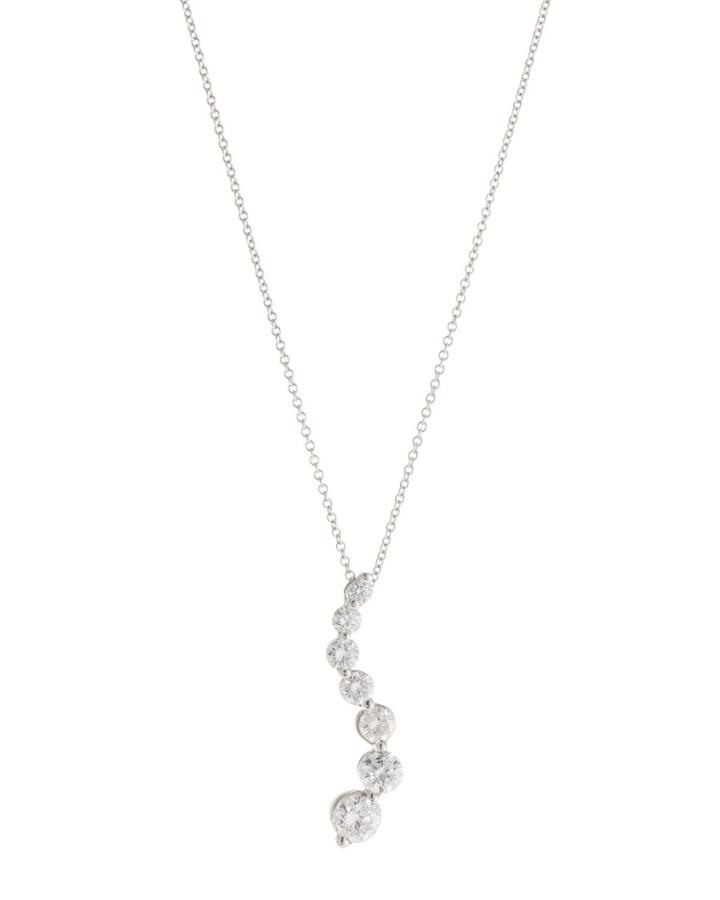 14k Diamond Drop Pendant Necklace