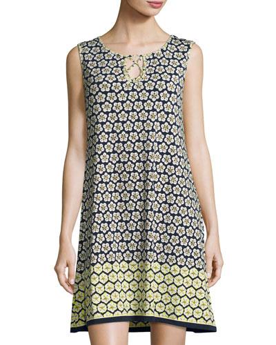 Floral-print Matte-jersey Dress