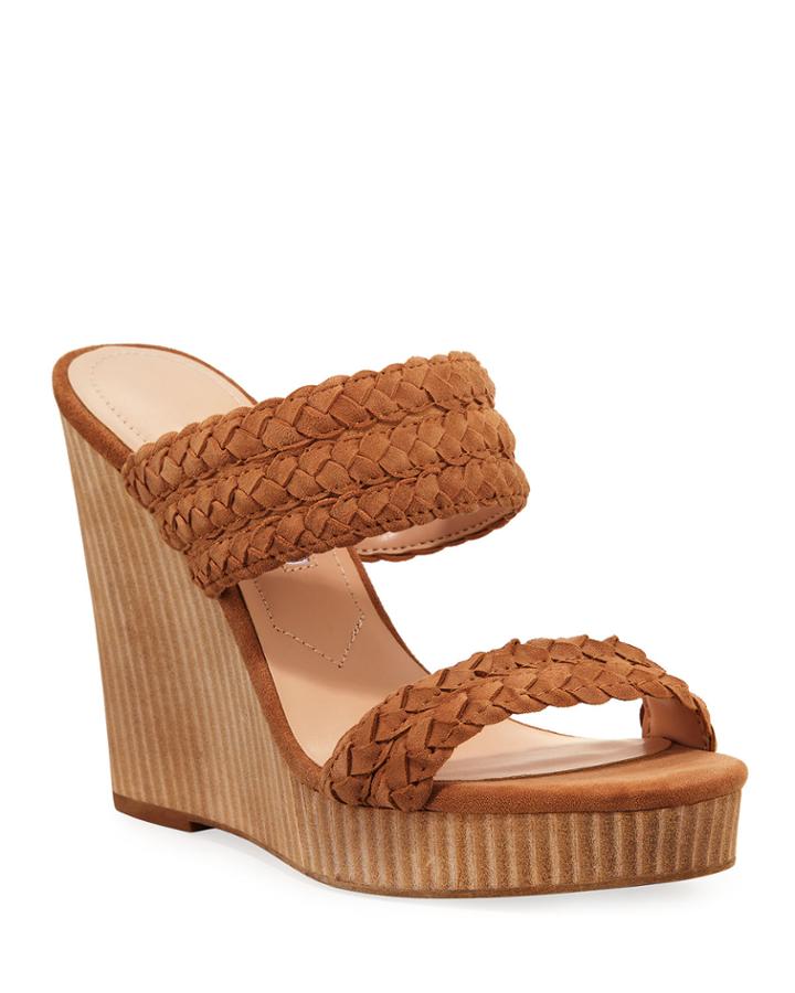 Tifa Braided Leather Wedge