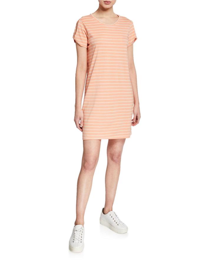 So Twisted Striped Tee Dress
