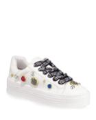 Liane Stud And Crystal Embellished Leather