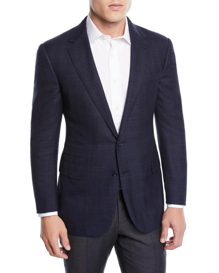 Men's Two-tone Wool-blend