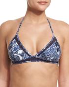 Ipanema Printed Triangle-cup Swim Top,