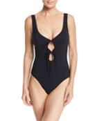 Allure V-neck Tie-front Underwire