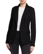 Lexington Snap-front Wool Blazer