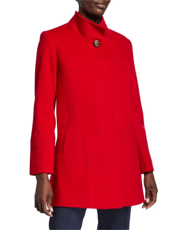 Wool Stand-collar Car Coat