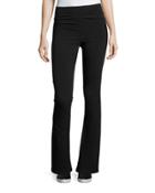 Fluted Jersey Pants, Black