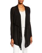 Open-front Cutout Cardigan
