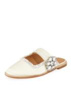 Addy Embellished Ballet Flats, Vanilla
