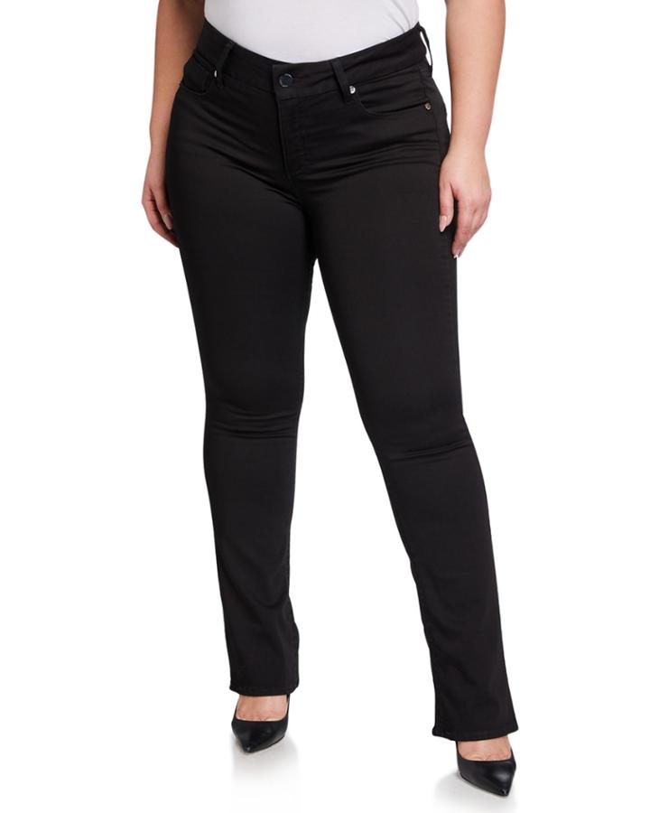 Plus Size Tummyless Boot-cut Jeans