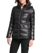 Horizontal-quilted Packable Jacket W/ Hood
