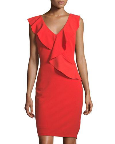 Sleeveless Ruffled
