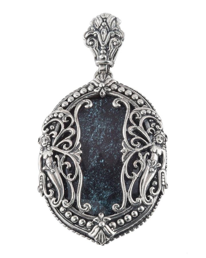 Specular Hematite Doublet Pendant