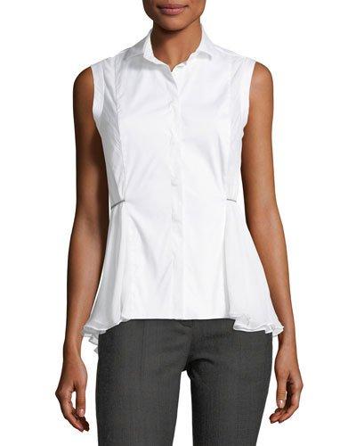 Crepe-side Monili Beaded Blouse