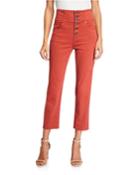 Laurelle High-rise Skinny Button-fly Pants