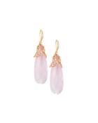 Lavender Chalcedony Drop Earrings