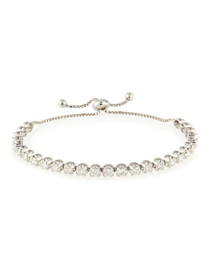 Neiman Marcus 14k Adjustable Diamond Bracelet, 4.0 Tcw, Women's, Gold
