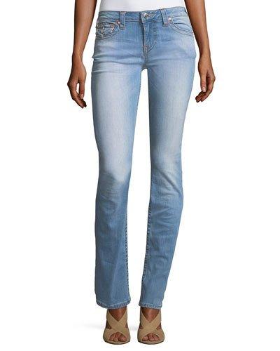 Slim-straight Flap-pocket Jeans