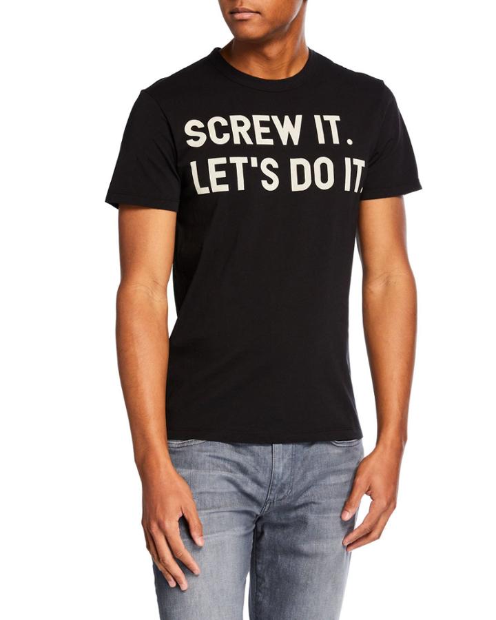 Men's Let's Do It Print T-shirt