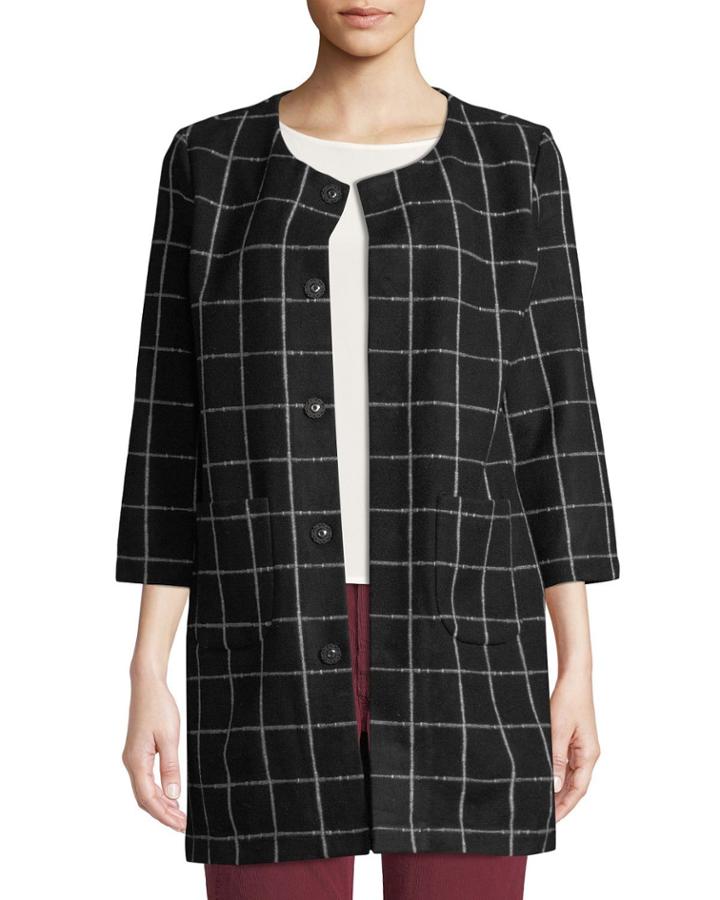 Plaid Three-quarter